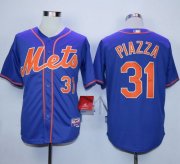 Wholesale Cheap Mets #31 Mike Piazza Blue Alternate Home Stitched MLB Jersey