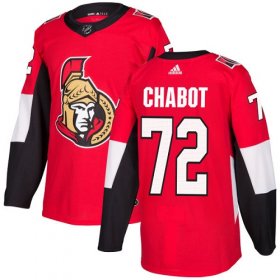 Wholesale Cheap Adidas Senators #72 Thomas Chabot Red Home Authentic Stitched NHL Jersey