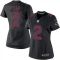 Wholesale Cheap Nike Falcons #2 Matt Ryan Black Impact Women's Stitched NFL Limited Jersey
