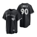 Cheap Mens Toronto Blue Jays #90 Adam Cimber Nike Black White Collection Jersey