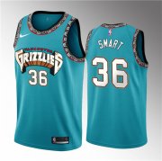 Wholesale Cheap Men's Memphis Grizzlies #36 Marcus Smart Teal 2023 Draft Classic Edition Stitched Basketball Jersey