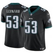 Cheap Men's Philadelphia Eagles #53 Shaquille Leonard Black 2023 F.U.S.E. Vapor Untouchable Limited Football Stitched Jersey