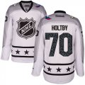 Wholesale Cheap Capitals #70 Braden Holtby White 2017 All-Star Metropolitan Division Women's Stitched NHL Jersey