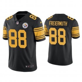 Wholesale Cheap Men\'s Pittsburgh Steelers #88 Pat Freiermuth Rush Limited Black Jersey