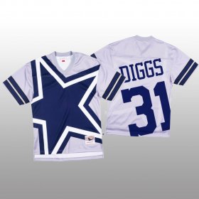 Wholesale Cheap NFL Dallas Cowboys #31 Trevon Diggs White Men\'s Mitchell & Nell Big Face Fashion Limited NFL Jersey
