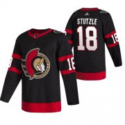 Wholesale Cheap Men's Ottawa Senators #18 Tim Stutzle 2021 Black Stitched NHL Home Jersey