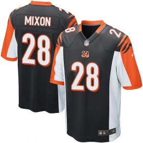 Wholesale Cheap Nike Bengals #28 Joe Mixon Black Team Color Youth Stitched NFL Elite Jersey