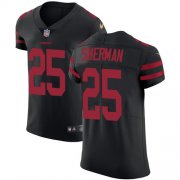 Wholesale Cheap Nike 49ers #25 Richard Sherman Black Alternate Men's Stitched NFL Vapor Untouchable Elite Jersey