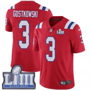 Wholesale Cheap Nike Patriots #3 Stephen Gostkowski Red Alternate Super Bowl LIII Bound Men's Stitched NFL Vapor Untouchable Limited Jersey