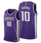 Wholesale Men's Sacramento Kings #10 Domantas Sabonis Purple 2022 Basketball Stitched Jersey