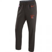 Wholesale Cheap Men's Cleveland Browns Nike Brown Circuit Sideline Performance Pants
