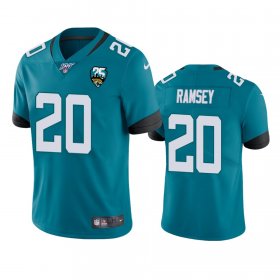Wholesale Cheap Nike Jaguars #20 Jalen Ramsey Teal 25th Anniversary Vapor Limited Stitched NFL 100th Season Jersey