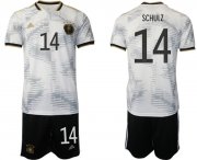 Cheap Men's Germany #14 Schulz White Home Soccer Jersey Suit