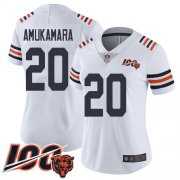 Wholesale Cheap Nike Bears #20 Prince Amukamara White Alternate Women's Stitched NFL Vapor Untouchable Limited 100th Season Jersey
