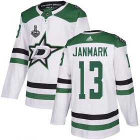 Wholesale Cheap Adidas Stars #13 Mattias Janmark White Road Authentic 2020 Stanley Cup Final Stitched NHL Jersey