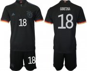 Wholesale Cheap Men 2020-2021 European Cup Germany away black 18 Adidas Soccer Jersey