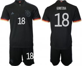 Wholesale Cheap Men 2020-2021 European Cup Germany away black 18 Adidas Soccer Jersey
