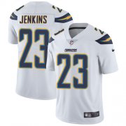 Wholesale Cheap Nike Chargers #23 Rayshawn Jenkins White Men's Stitched NFL Vapor Untouchable Limited Jersey