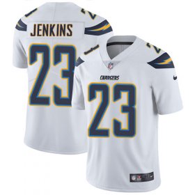 Wholesale Cheap Nike Chargers #23 Rayshawn Jenkins White Men\'s Stitched NFL Vapor Untouchable Limited Jersey