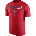 Wholesale Cheap Men's Tampa Bay Buccaneers Nike Red Legend Staff Practice Performance T-Shirt