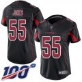 Wholesale Cheap Nike Cardinals #55 Chandler Jones Black Women's Stitched NFL Limited Rush 100th Season Jersey