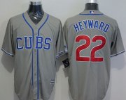 Wholesale Cheap Cubs #22 Jason Heyward Grey New Cool Base Alternate Road Stitched MLB Jersey