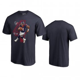 Wholesale Cheap Houston Texans #4 Deshaun Watson Navy Men\'s Player Graphic Powerhouse T-Shirt