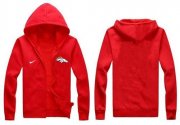 Wholesale Cheap Nike Denver Broncos Authentic Logo Hoodie Red