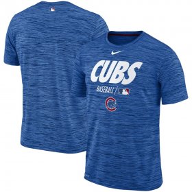 Wholesale Cheap Chicago Cubs Nike Authentic Collection Velocity Team Issue Performance T-Shirt Royal