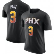 Cheap Men's Phoenix Suns #3 Chris Paul Black 2022-23 Statement Edition Name & Number T-Shirt