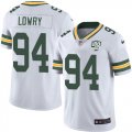 Wholesale Cheap Nike Packers #94 Dean Lowry White Men's 100th Season Stitched NFL Vapor Untouchable Limited Jersey