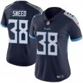 Cheap Women's Tennessee Titans #38 L'Jarius Sneed Navy Vapor Football Stitched Jersey