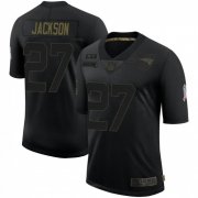 Wholesale Cheap Men's New England Patriots #27 J.C. Jackson Limited 2020 Salute To Service Black Jersey