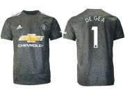 Wholesale Cheap Men 2020-2021 club Manchester United away aaa version 1 black Soccer Jerseys