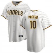 Cheap Men's San Diego Padres #10 Jurickson Profar White Cool Base Baseball Stitched Jersey