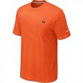 Wholesale Cheap Nike Cincinnati Bengals Chest Embroidered Logo T-Shirt Orange