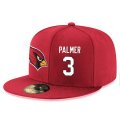 Wholesale Cheap Arizona Cardinals #3 Carson Palmer Snapback Cap NFL Player Red with White Number Stitched Hat