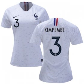Wholesale Cheap Women\'s France #3 Kimpembe Away Soccer Country Jersey