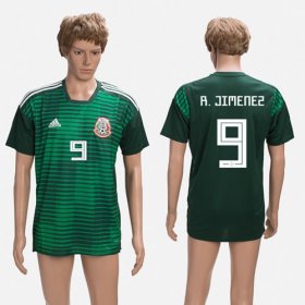 Wholesale Cheap Mexico #9 R.Jimenez Green Training Soccer Country Jersey