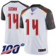 Wholesale Cheap Nike Buccaneers #14 Chris Godwin White Youth Stitched NFL 100th Season Vapor Untouchable Limited Jersey