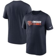 Wholesale Cheap Chicago Bears Nike Fan Gear Team Conference Legend Performance T-Shirt Navy