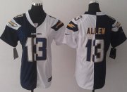 Wholesale Cheap Nike Chargers #13 Keenan Allen Navy Blue/White Women's Stitched NFL Elite Split Jersey