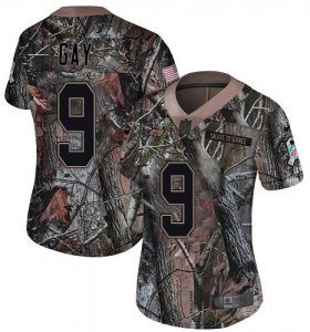 Wholesale Cheap Nike Buccaneers #9 Matt Gay Camo Women\'s Stitched NFL Limited Rush Realtree Jersey