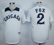 Wholesale Cheap White Sox #2 Nellie Fox White 1976 Turn Back The Clock Stitched MLB Jersey