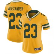 Wholesale Cheap Nike Packers #23 Jaire Alexander Yellow Women's Stitched NFL Limited Rush Jersey