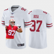 Cheap San Francisco 49ers #97 Nick Bosa Nike Team Hero 3 Vapor Limited NFL 100 Jersey White