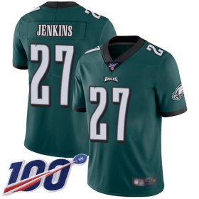 Wholesale Cheap Nike Eagles #27 Malcolm Jenkins Midnight Green Team Color Men\'s Stitched NFL 100th Season Vapor Limited Jersey