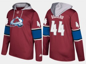 Wholesale Cheap Avalanche #44 Mark Barberio Burgundy Name And Number Hoodie