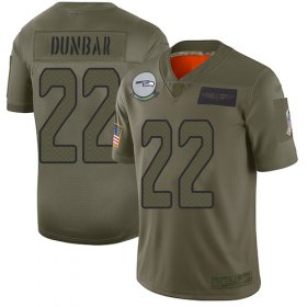 Wholesale Cheap Nike Seahawks #22 Quinton Dunbar Camo Youth Stitched NFL Limited 2019 Salute To Service Jersey