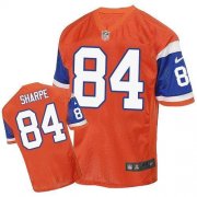 Wholesale Cheap Nike Broncos #84 Shannon Sharpe Orange Throwback Men's Stitched NFL Elite Jersey